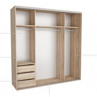 DRESSING NADIR 230 3A FRONT DAB SONOMA / MARON INCHIS